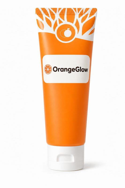 OrangeGlow gel exfoliante de naranja, vista frontal