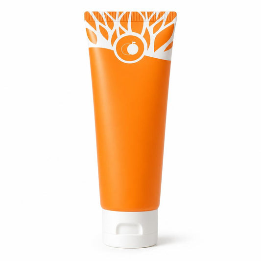 OrangeGlow gel exfoliante de naranja, vista frontal